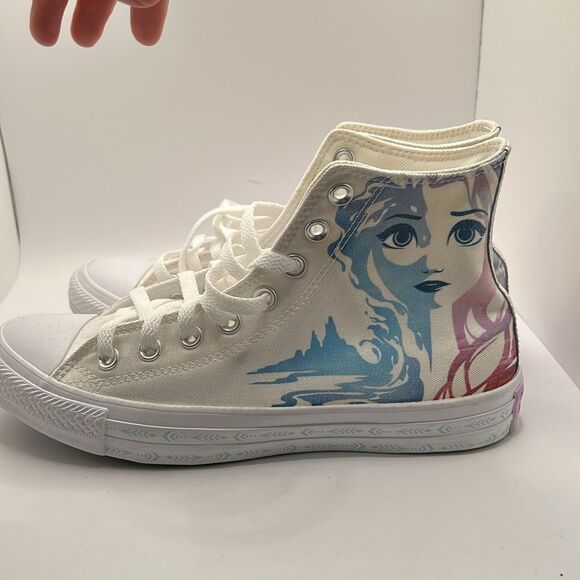 NEW Converse x Frozen 2 Chuck Taylor All Star Hi Anna Elsa Sneaker Womens Disney - Picture 8 of 10